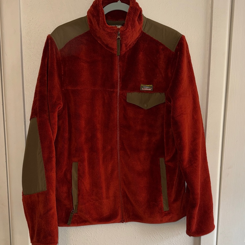 L.L.Bean Men's Hi-Pile Fleece full-zip jacket